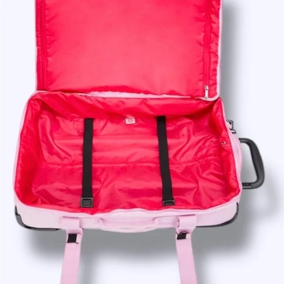 Kipling Aviana Suitcase S Travel Bag Rolling Carry-On Duffle & Luggage Lock Pink - Picture 7 of 12